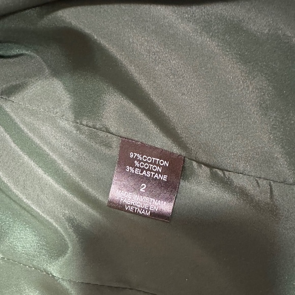 Tahari Velvet Blazer, Size 2, Green - Picture 5 of 8